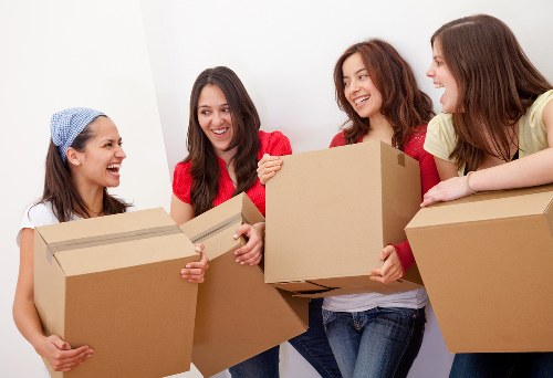 Organised boxes and furniture for storage