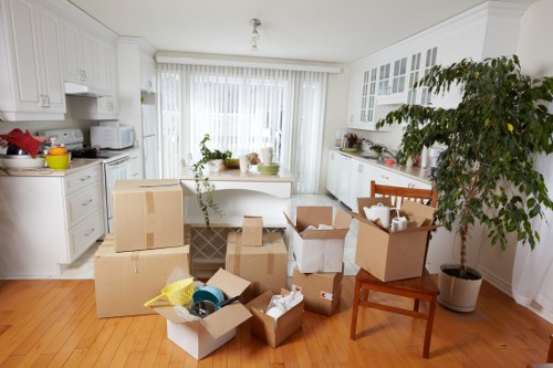 Professional movers assisting with a local move