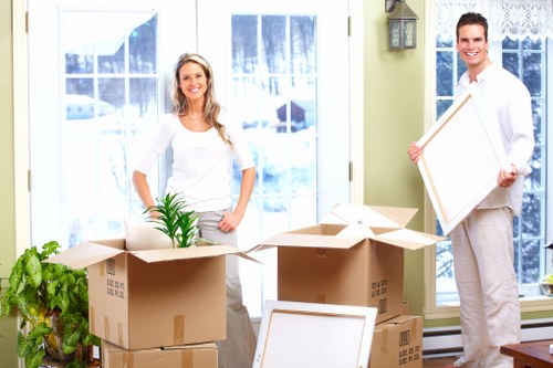 Professional movers assisting in Clapham